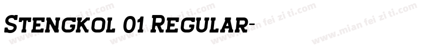 Stengkol 01 Regular字体转换